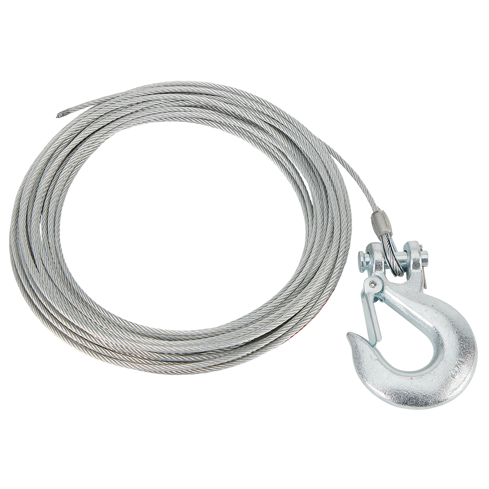 UltraTow Wire ATV Winch Rope with Hook, 5/32in. dia. x 50ft.L, for Use with 2500Lb. to 3500Lb